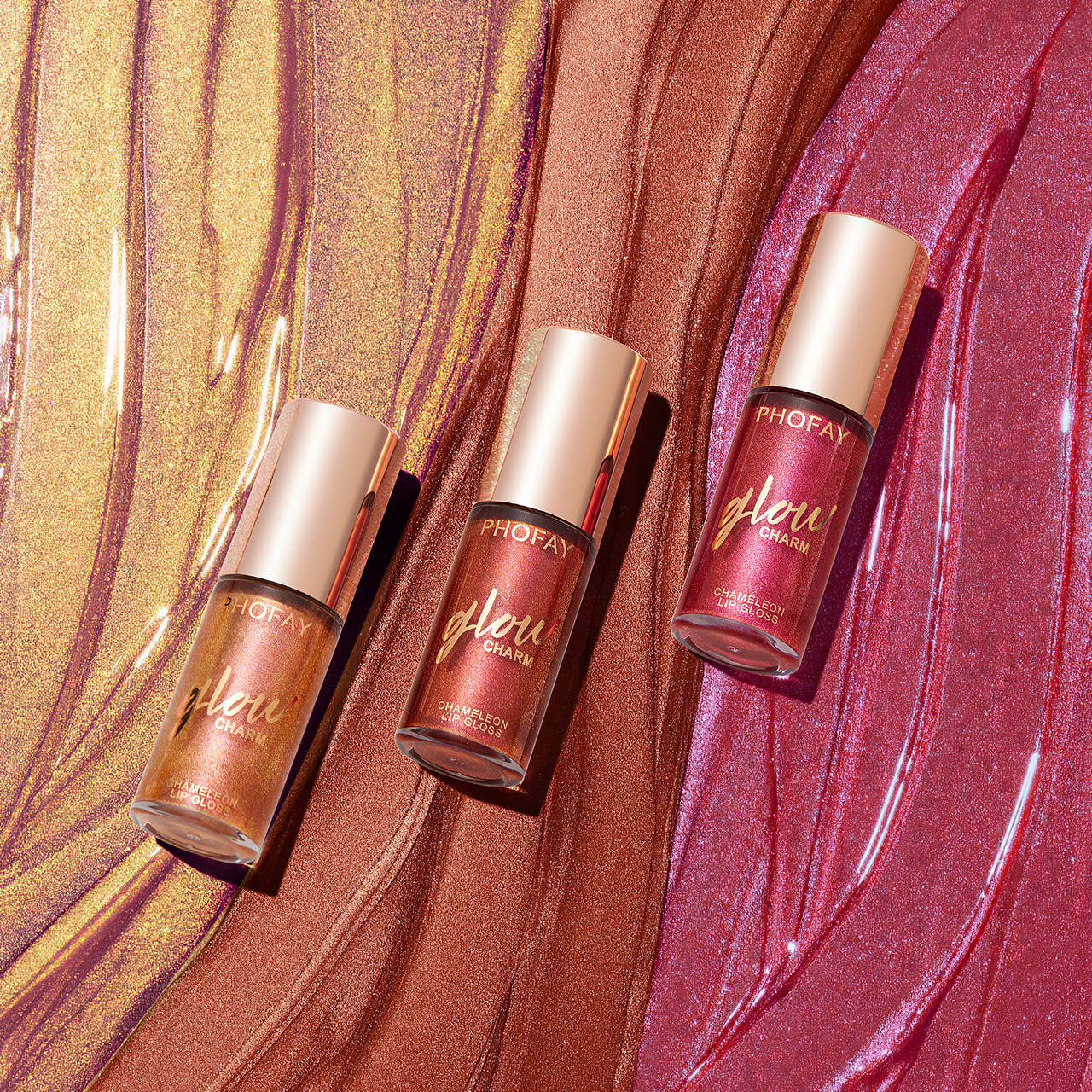 PHOFAY Moisturizing Shimmer Lip Gloss - Image 7