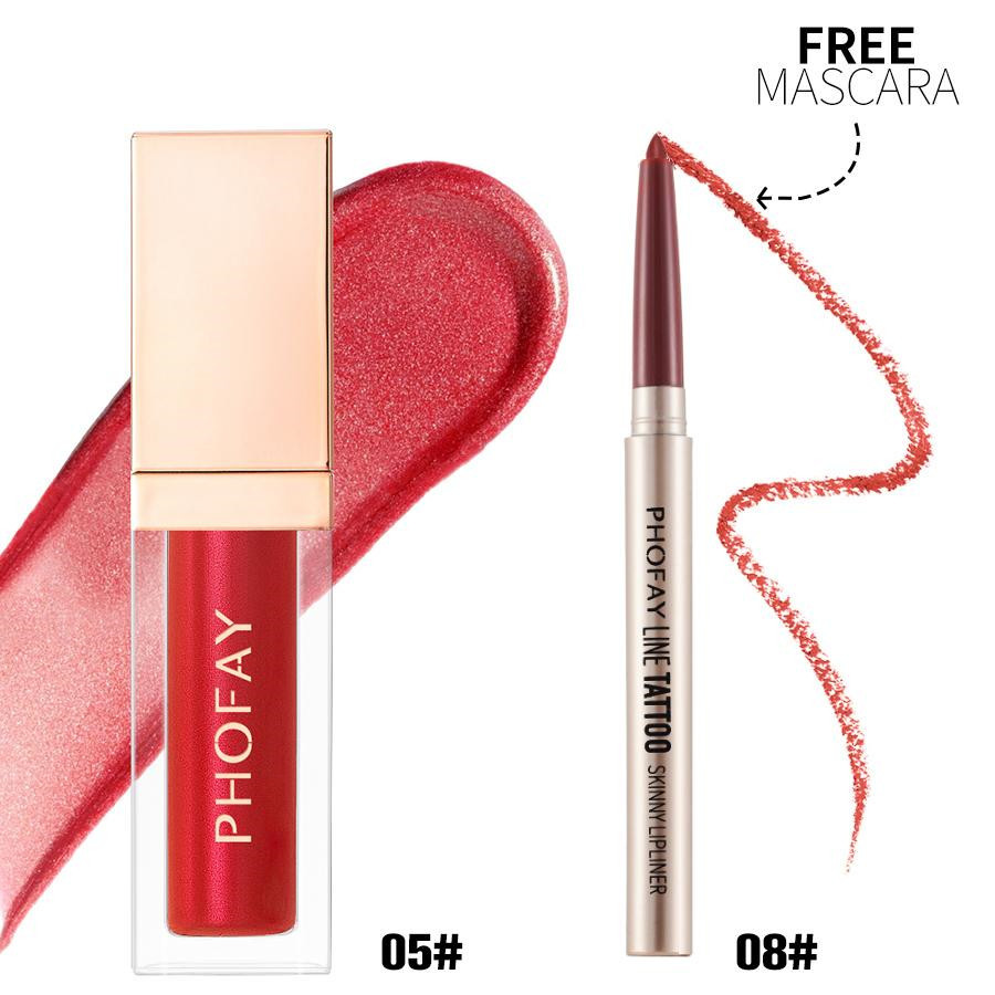 PHOFAY Lipliner And Ultra-Glossy Lip Gloss - Image 6