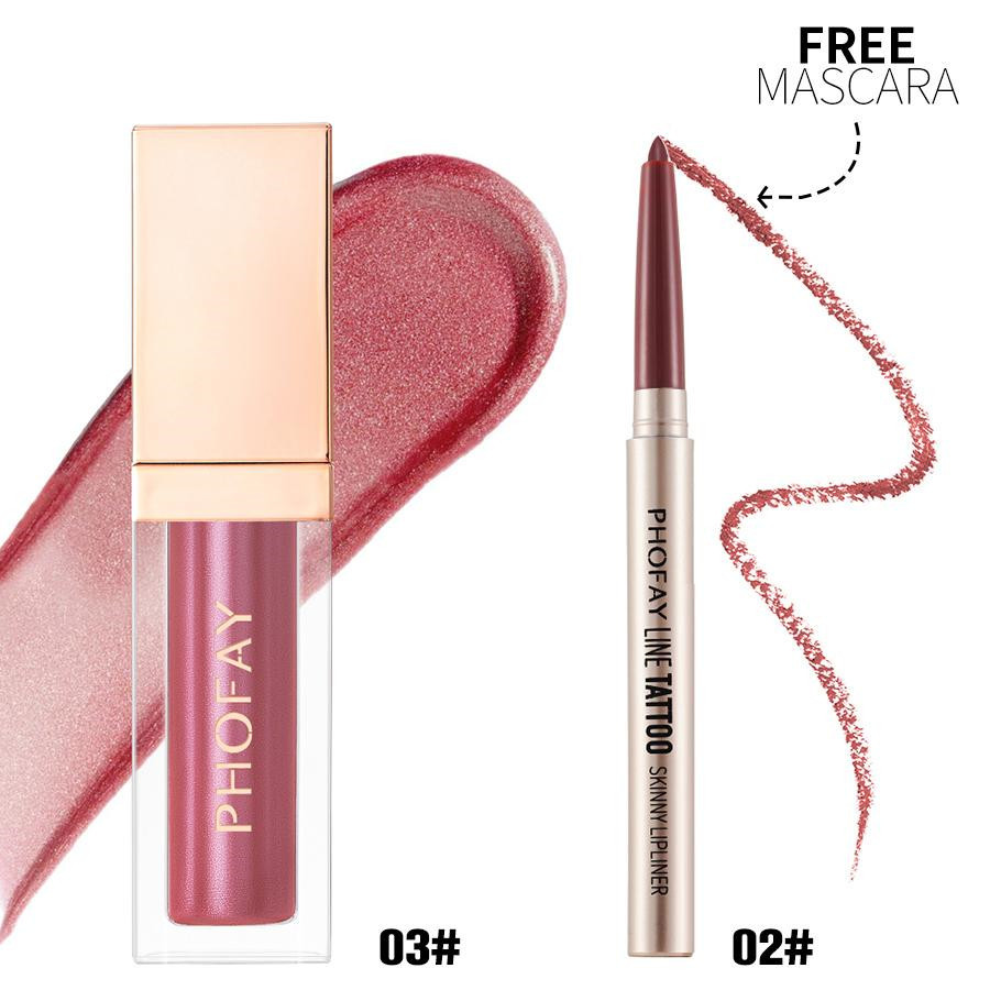 PHOFAY Lipliner And Ultra-Glossy Lip Gloss - Image 5