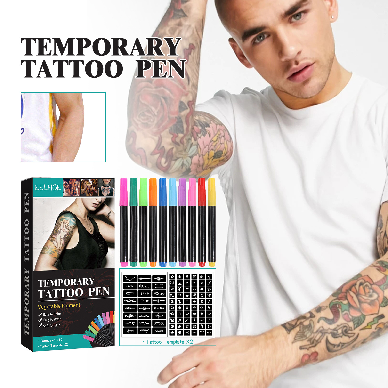 Temporary Tattoo Pen Set - Image 6