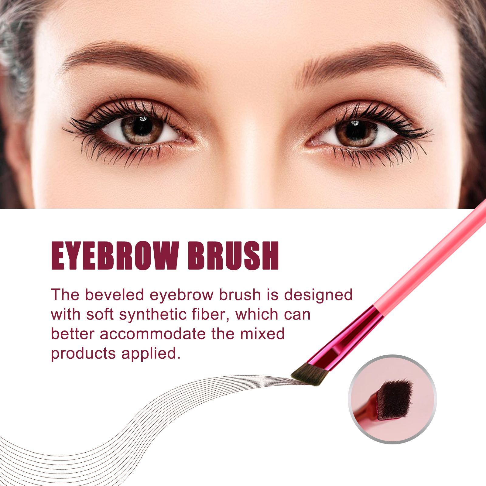 EELHOE Multi-functional Eyebrow Brush Set For Filling, Shaping, And Coloring Smooth Eyebrows Makeup Kit - Image 7