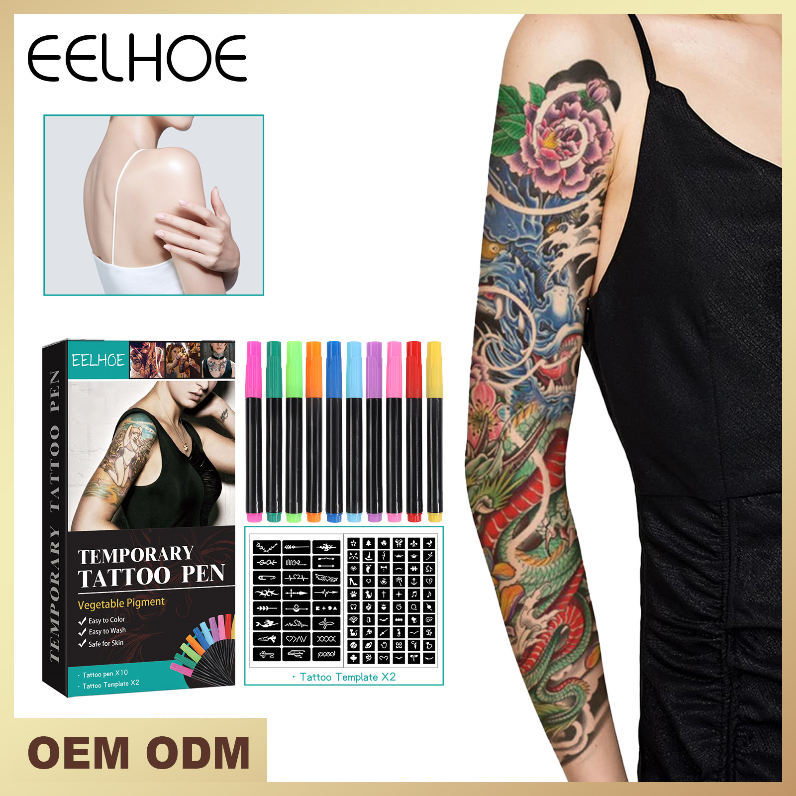 Temporary Tattoo Pen Set - Image 2
