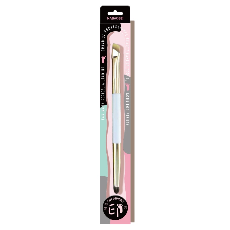 Double-ended Eyeshadow & Angled Eyebrow Brush Combo