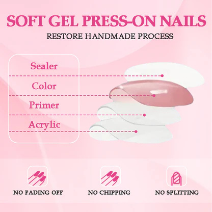 GGddsha Long Nail Designs Reusable PMMA AcrylicBaroque Glass Style Press-on Nails With Box Gifts ForWomen,Mosaic Mirage - Image 5