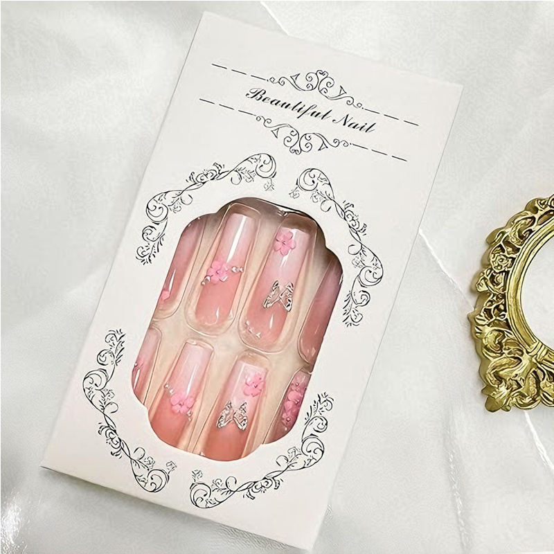 24 PCS Flower Diamond Butterfly Nail Art - Image 5