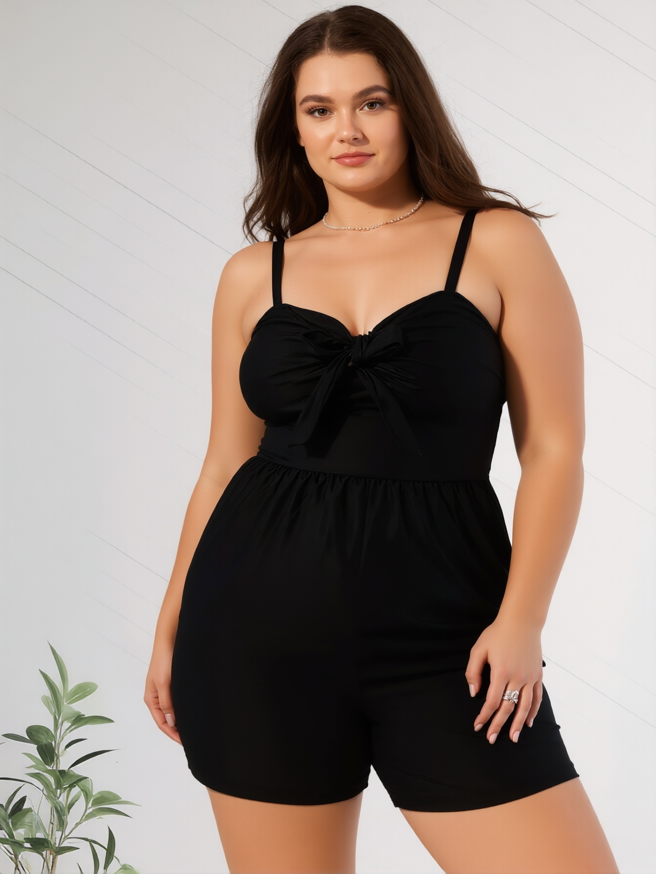 New Elegant And Fashionable Women's StyleWomen's Swimsuit For Beach Vacation With High Neck And Adjustable StrapsBeach Tankini-M062 - Image 5
