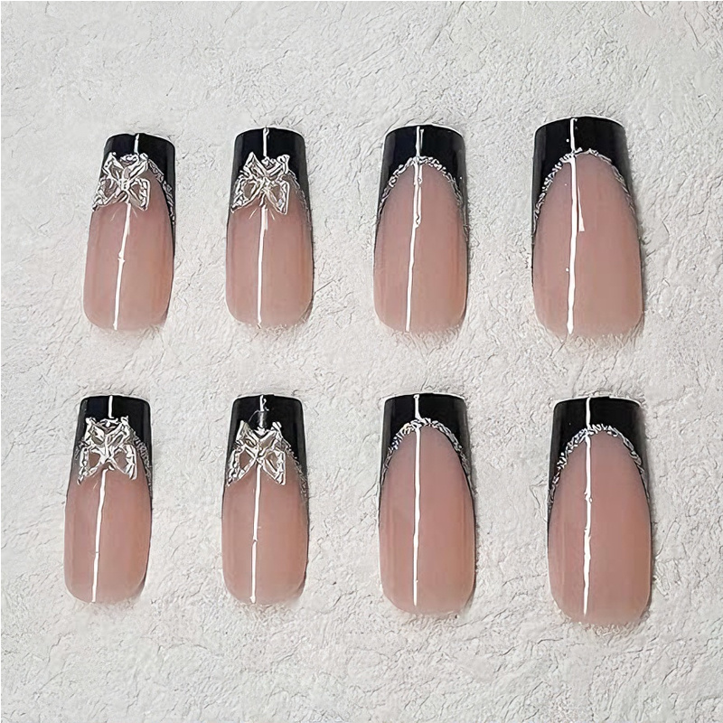 24 PCS Black P Ink Butterfly Nail Art - Image 5