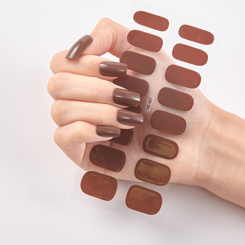 Pure Color 16 Nail Stickers - Image 10
