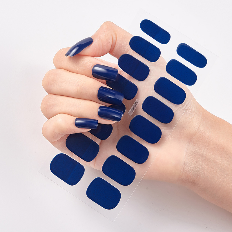 Pure Color 16 Nail Stickers - Image 2