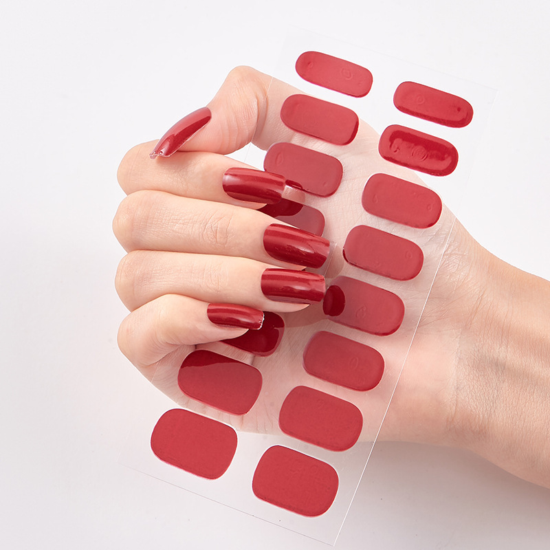 Pure Color 16 Nail Stickers - Image 9