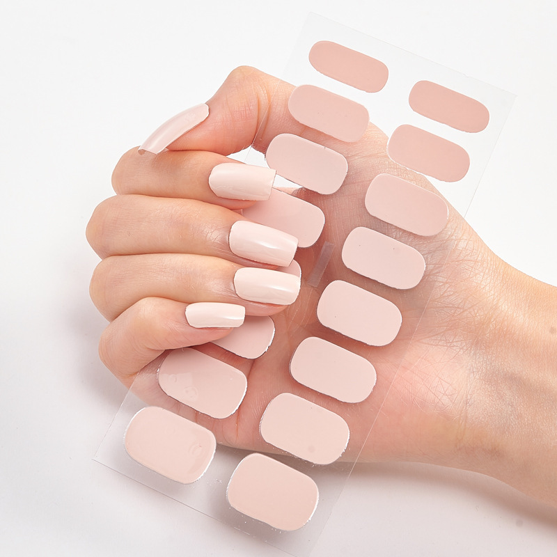 Pure Color 16 Nail Stickers - Image 4
