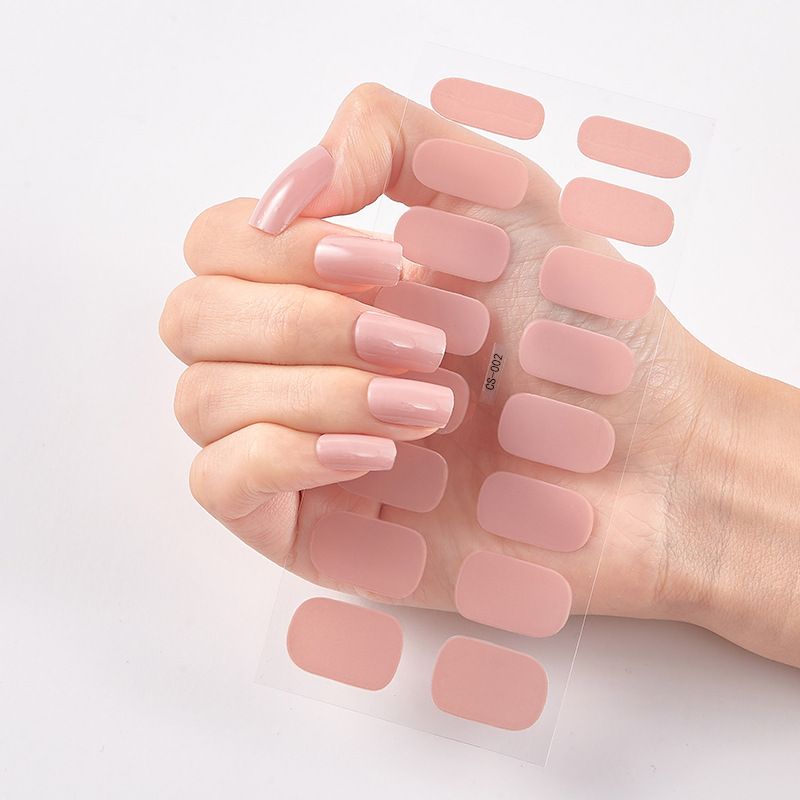 Pure Color 16 Nail Stickers - Image 7
