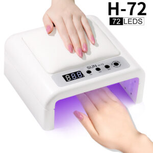 UV Led Nail Lamp For Gel Nail Polish Press On Nails Curing, Large UV Nail Light Curing Nail Dryer With Nail Arm Rest For Nail Art Nail Technician Salon Use