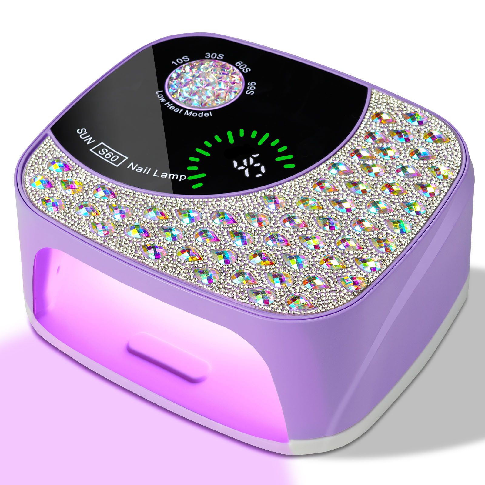 Professional UV LED Nail Lamp For Gel Nails, Cordless Nail Lamp Rechargeable Nail Dryer For Gel Polish, UV Curing Light With 4 Timer & Automatic Sensor, UV Light Lamp For Nail Art Salon At Home - Image 3