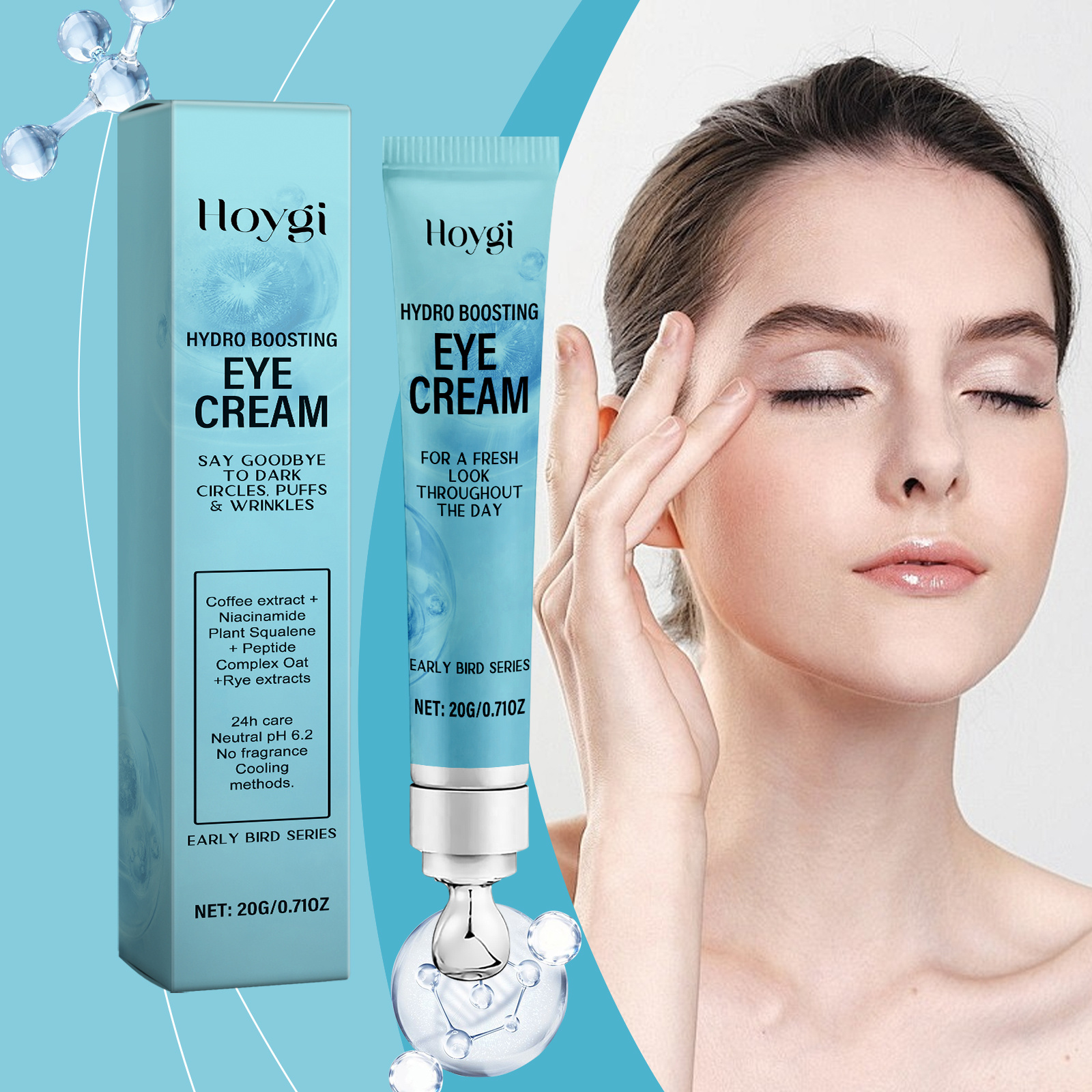 Hoygi Nourishing Eye Cream Firming And Lifting Eye Cream Hydrates And Moisturizes The Skin Around The Eyes And Nourishes And Rejuvenates The Skin Around The Eyes - Image 2