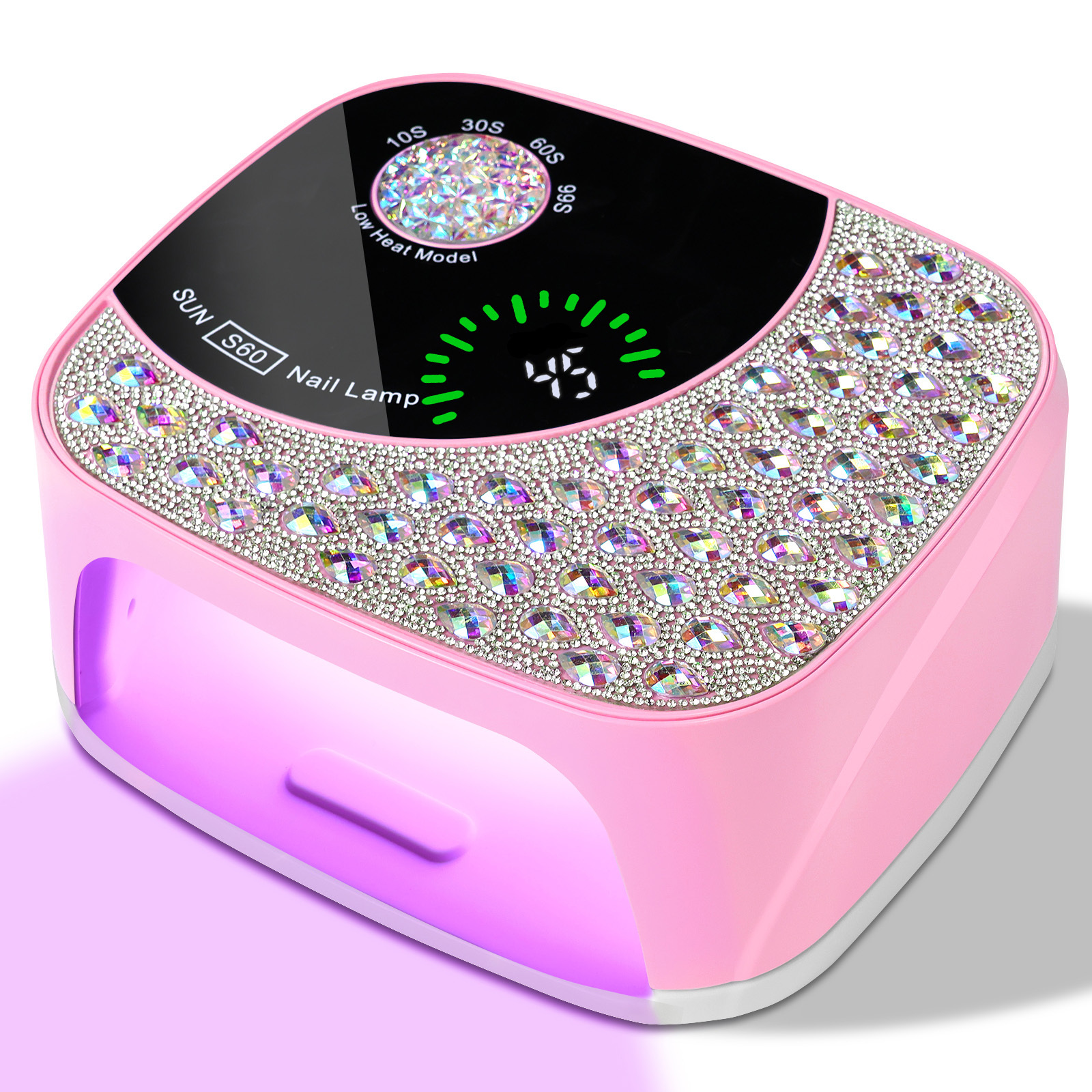 Professional UV LED Nail Lamp For Gel Nails, Cordless Nail Lamp Rechargeable Nail Dryer For Gel Polish, UV Curing Light With 4 Timer & Automatic Sensor, UV Light Lamp For Nail Art Salon At Home - Image 2