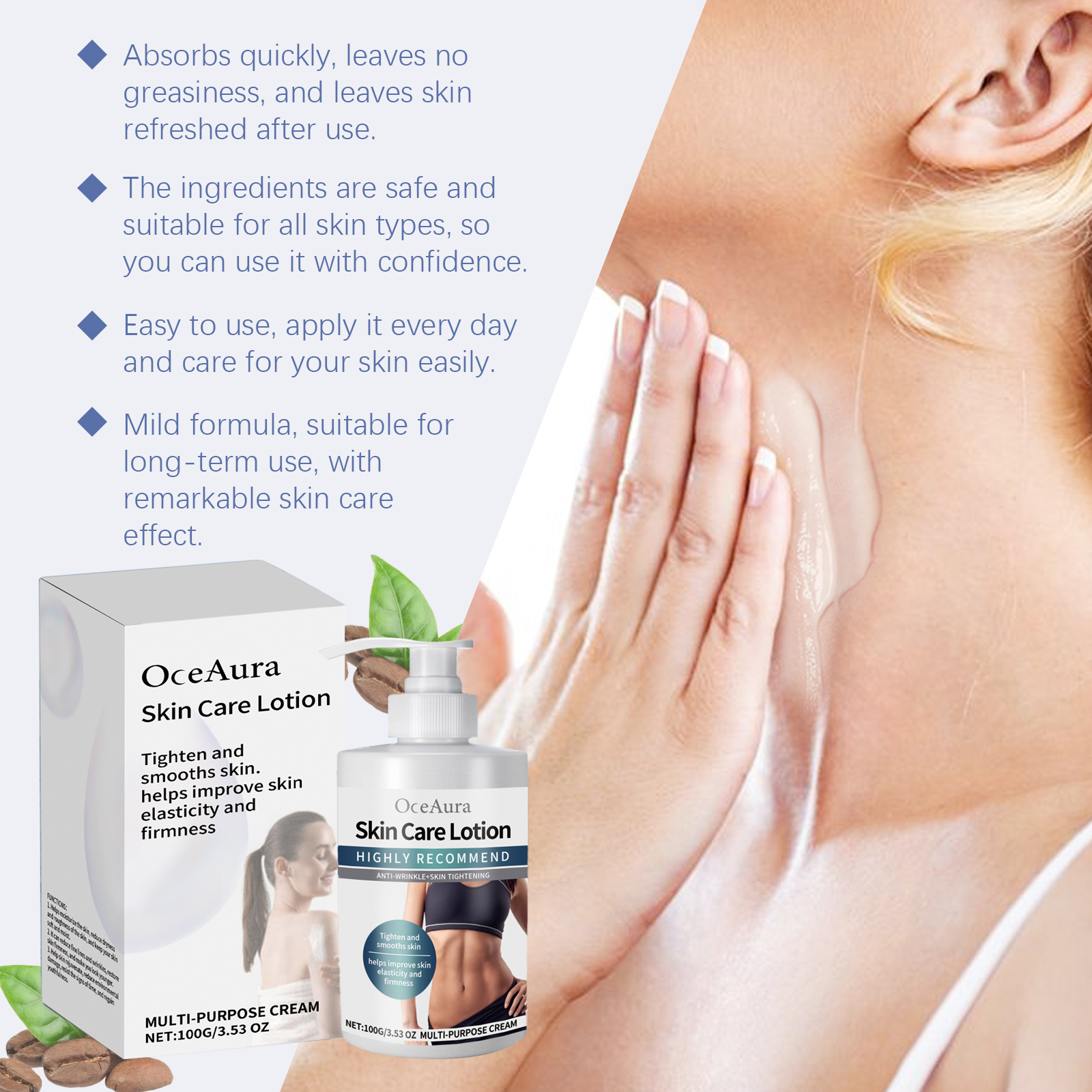 OceAura Anti-Wrinkle Moisturizer Hydrates And Nourishes Skin, Reduces Fine Lines, Tightens, Lifts And Brightens Skin - Image 6