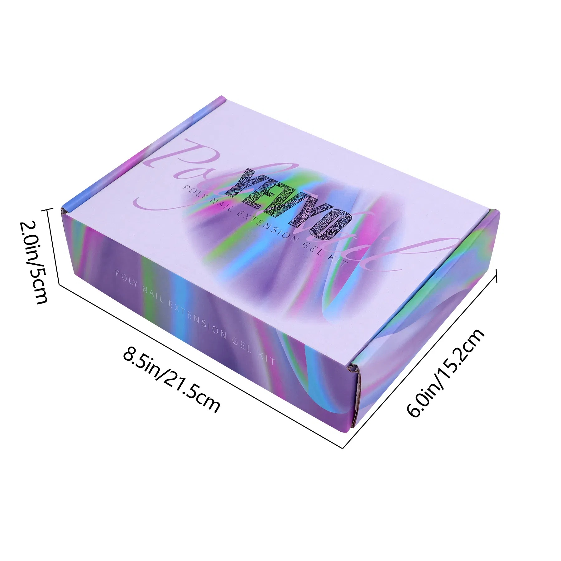 6 PCS Polygel Nail Kit With UV Nail Lamp, Slip Solution, Top Base Coat, Builder Nails Art Tools For Beginners - Image 4