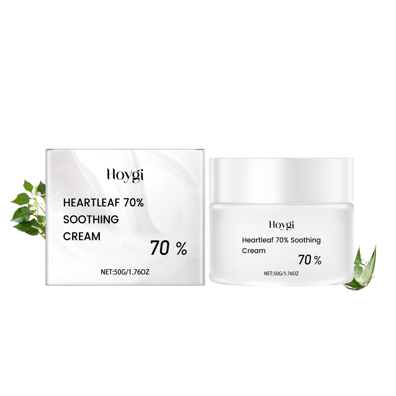 Hoygi Heart Leaf Moisturizing And Soothing Cream, Relieves Dry Skin, Hydrates, Nourishes And Restores Skin Elasticity - Image 2