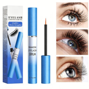 Eyelash Growth Serum,Eyelash Serum Black Thick Eyelash Serum Long Curling,Peptide Lash Enhancer For Longer, Thicker Lashes & Brows,4ml