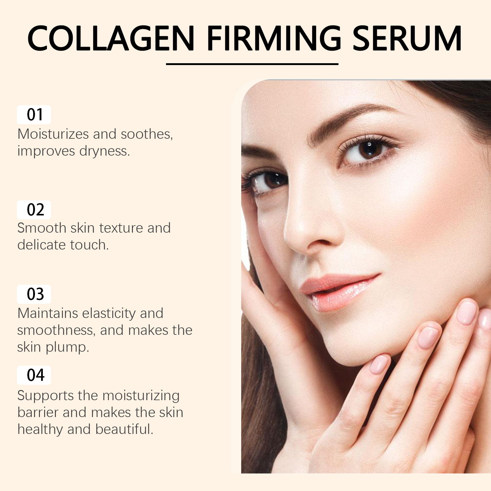 Hoygi Collagen Firming Essence, A Long-Lasting Moisturizing, Smooth, Elastic And Delicate Skin Care Essence - Image 5