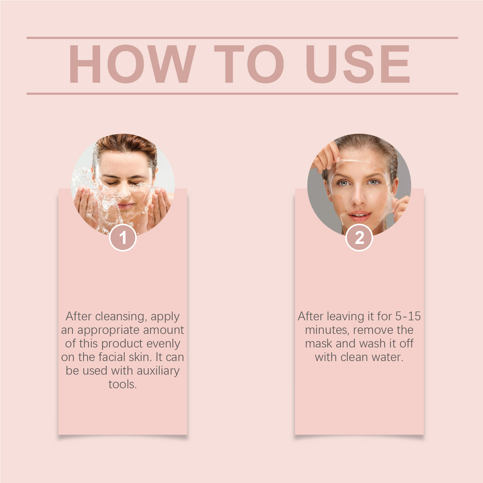 Hoygi Collagen Tear Mask, Gentle Cleansing, Exfoliating, Moisturizing, Moisturizing, Skin Care And Brightening Mask - Image 3