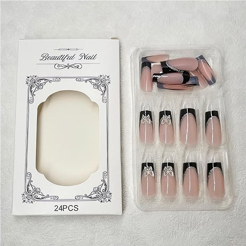 24 PCS Black P Ink Butterfly Nail Art - Image 10