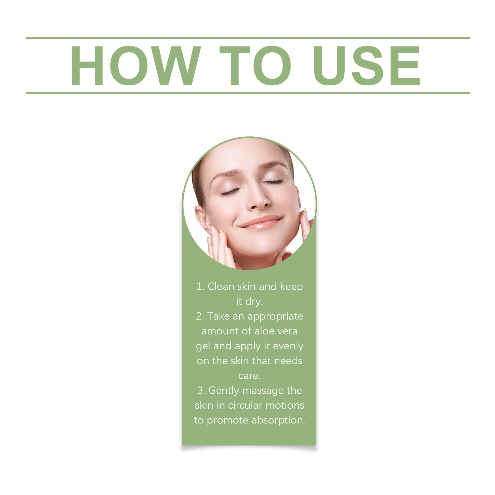 OceAura Aloe Vera Moisturizing Gel Gently Nourishes Facial Skin, Moisturizing And Refreshing Aloe Vera Gel - Image 5