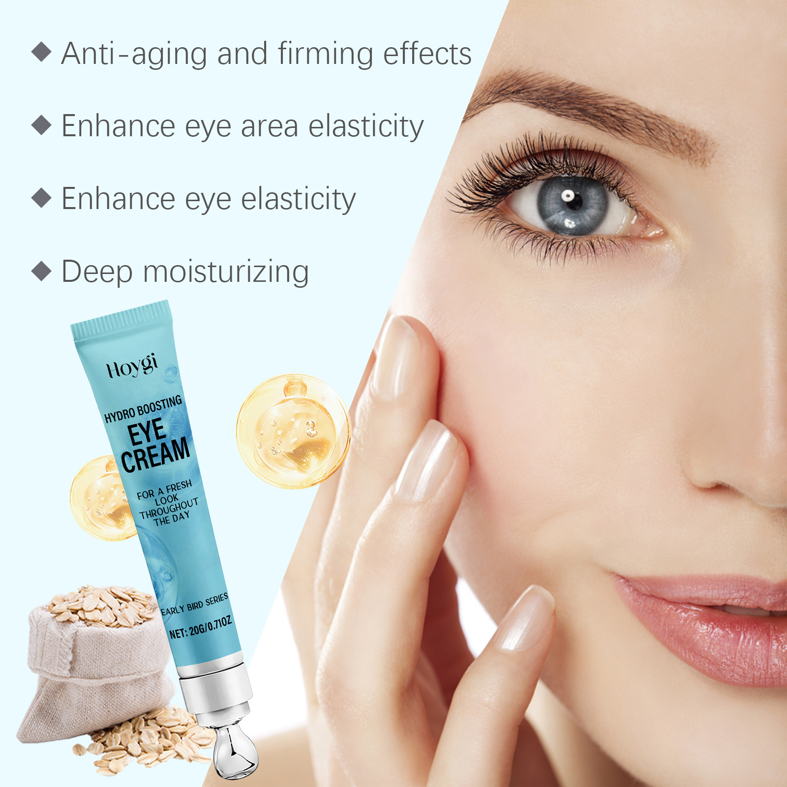 Hoygi Nourishing Eye Cream Firming And Lifting Eye Cream Hydrates And Moisturizes The Skin Around The Eyes And Nourishes And Rejuvenates The Skin Around The Eyes - Image 3