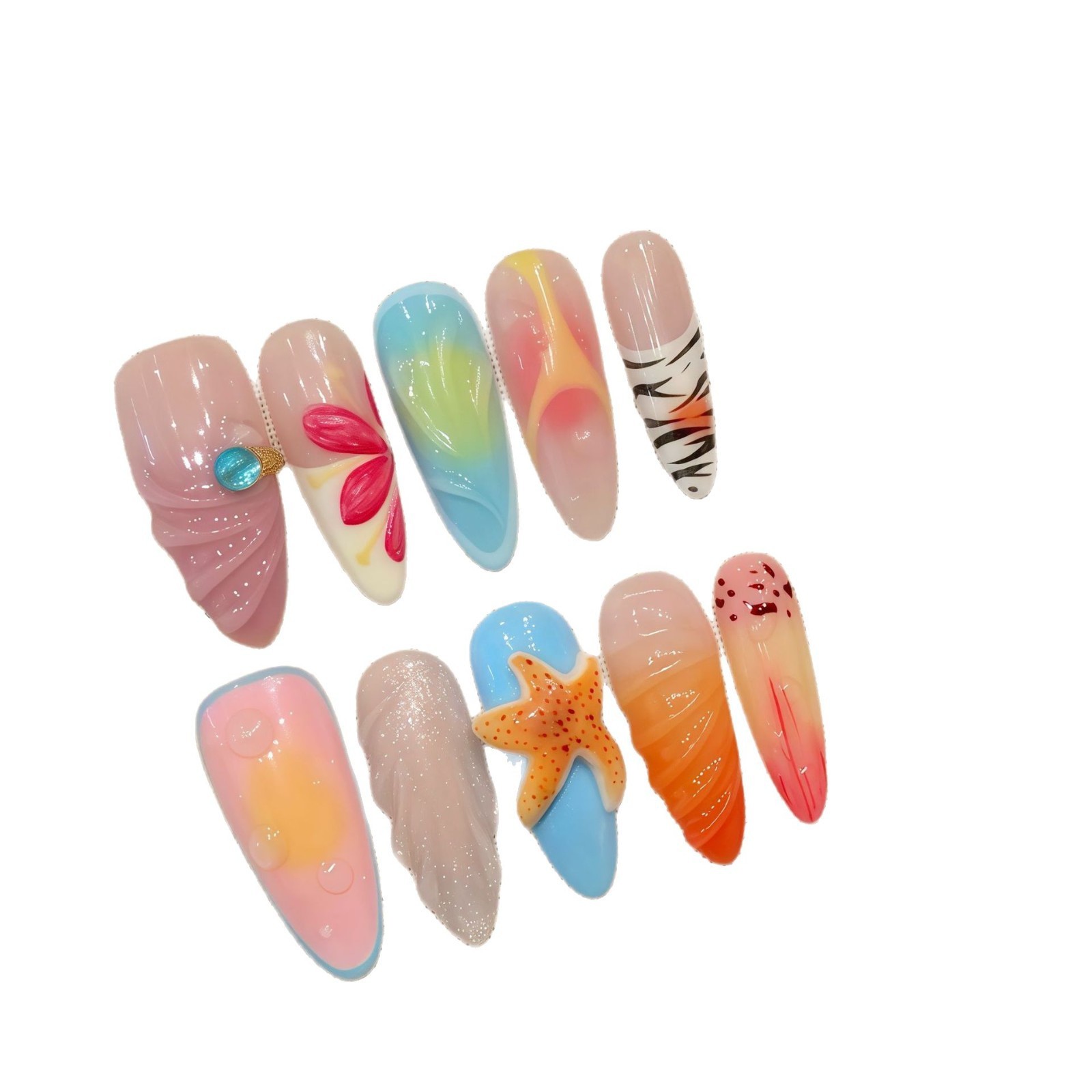 Three-dimensional Starfish Island Vacation Style Wear Nail Tip - Image 4