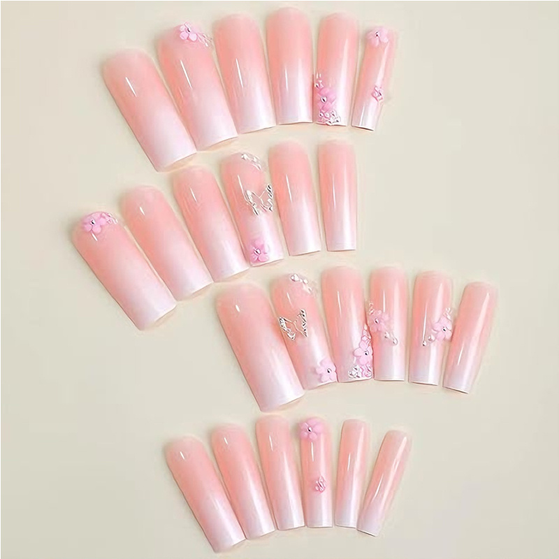 24 PCS Flower Diamond Butterfly Nail Art - Image 7