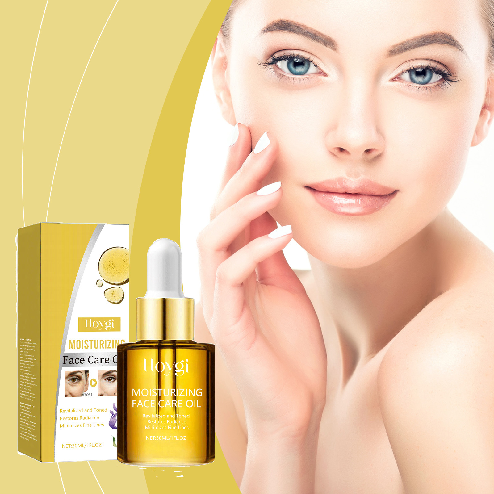 Hoygi Facial Care Essential Oil, Gently Moisturizes, Moisturizes, Tightens, Hydrates, Brightens, Hydrates And Tender Skin Essence - Image 5