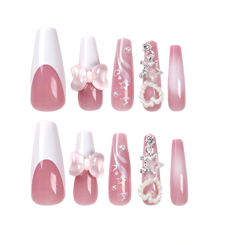 24 PCS Bear Bowbowknot Nail Art - Image 6