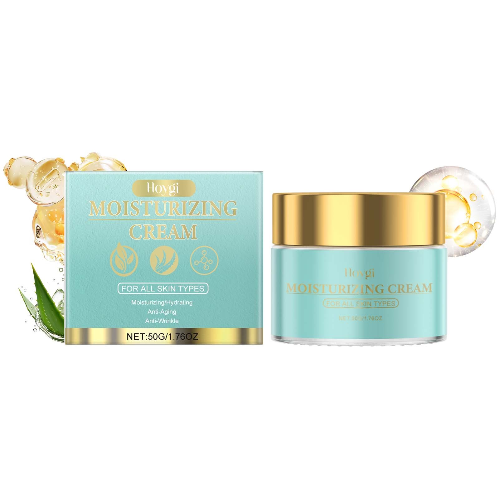 Hoygi Anti-Aging Facial Moisturizer, Hydrating Facial Skin Care Brightening And Moisturizing Skin Care Cream - Image 6