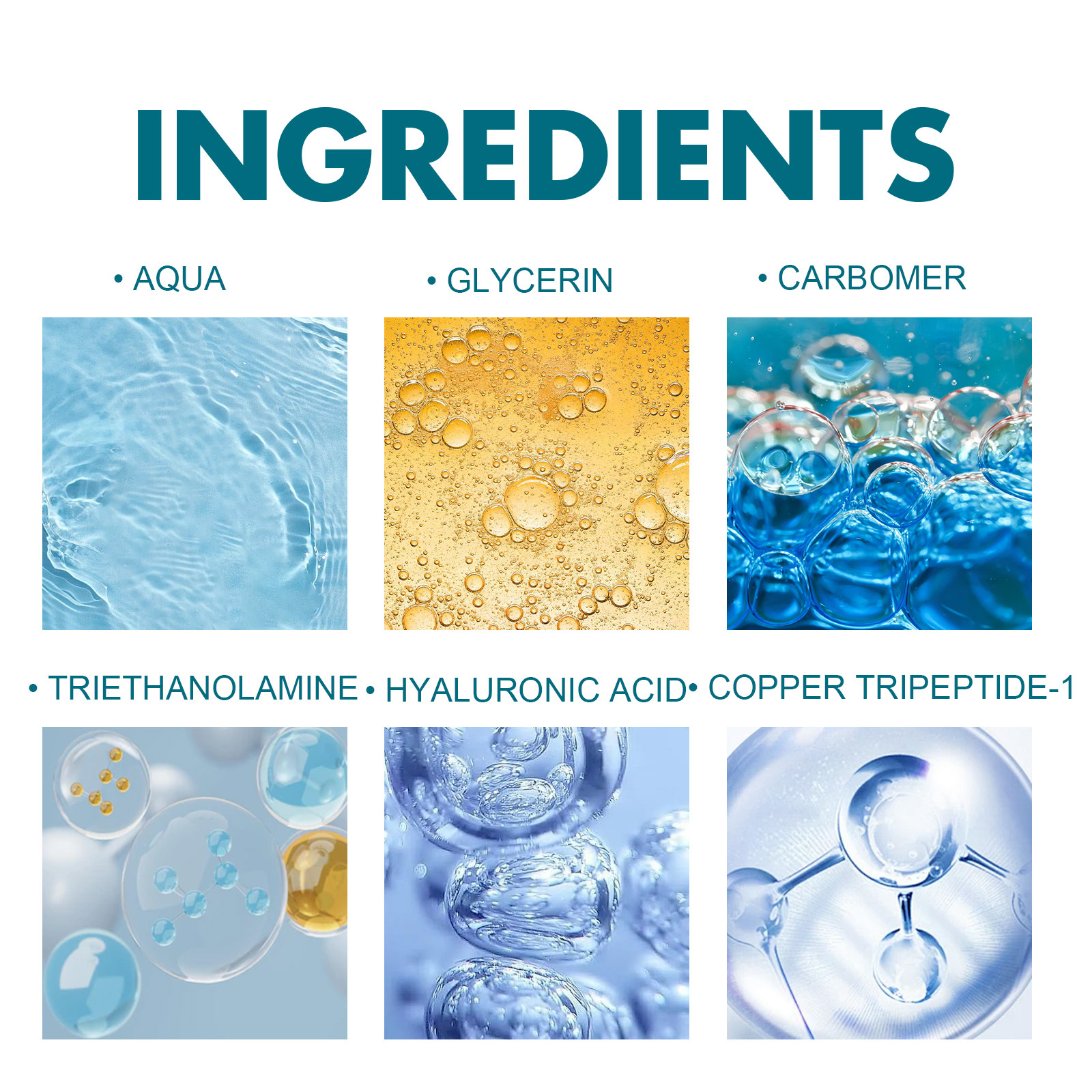 EELHOE Blue Copper Peptide Skin Rejuvenation Essence, Firming Skin Carry Bright Color Of Skin Refreshing Skin Facial Essence - Image 5