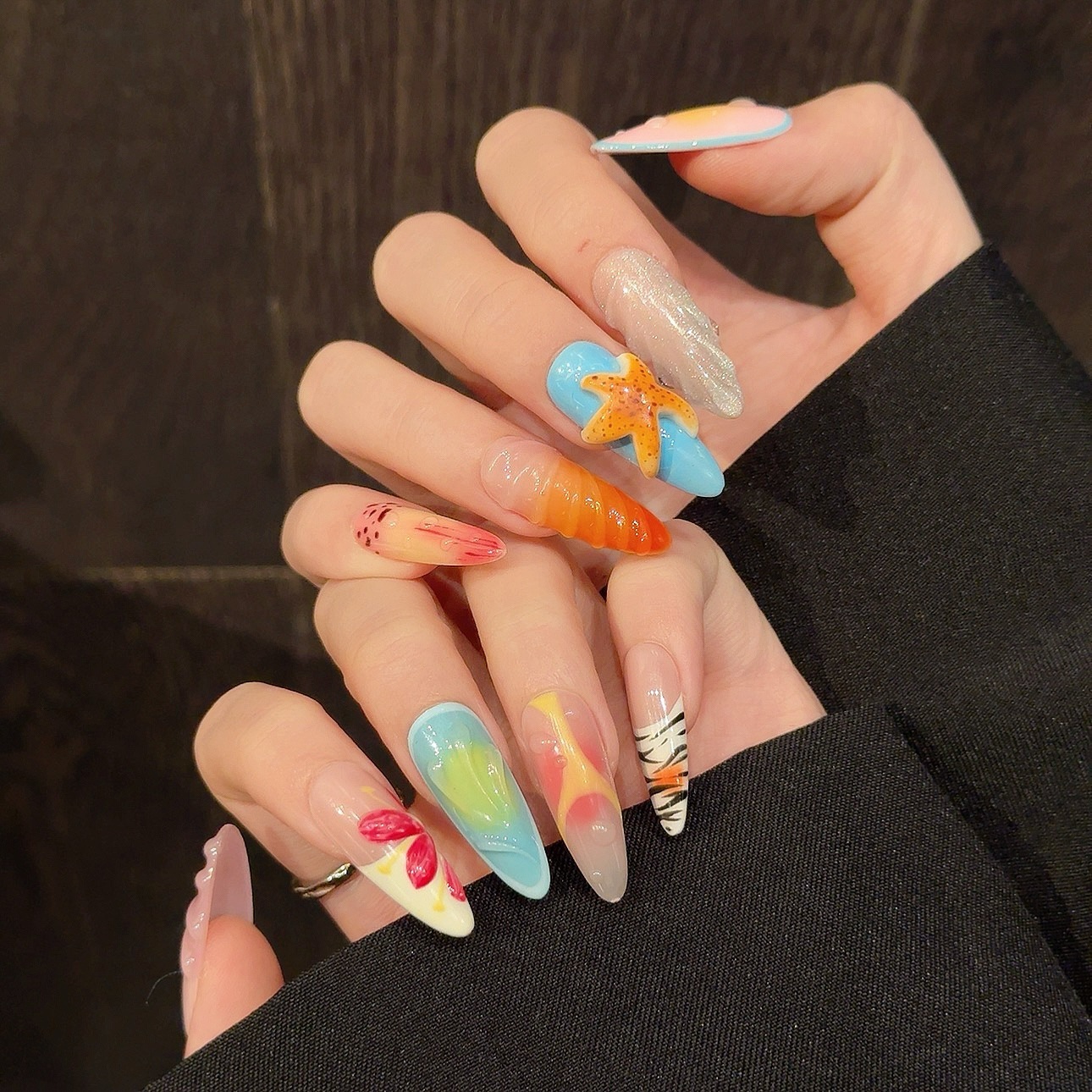 Three-dimensional Starfish Island Vacation Style Wear Nail Tip - Image 3