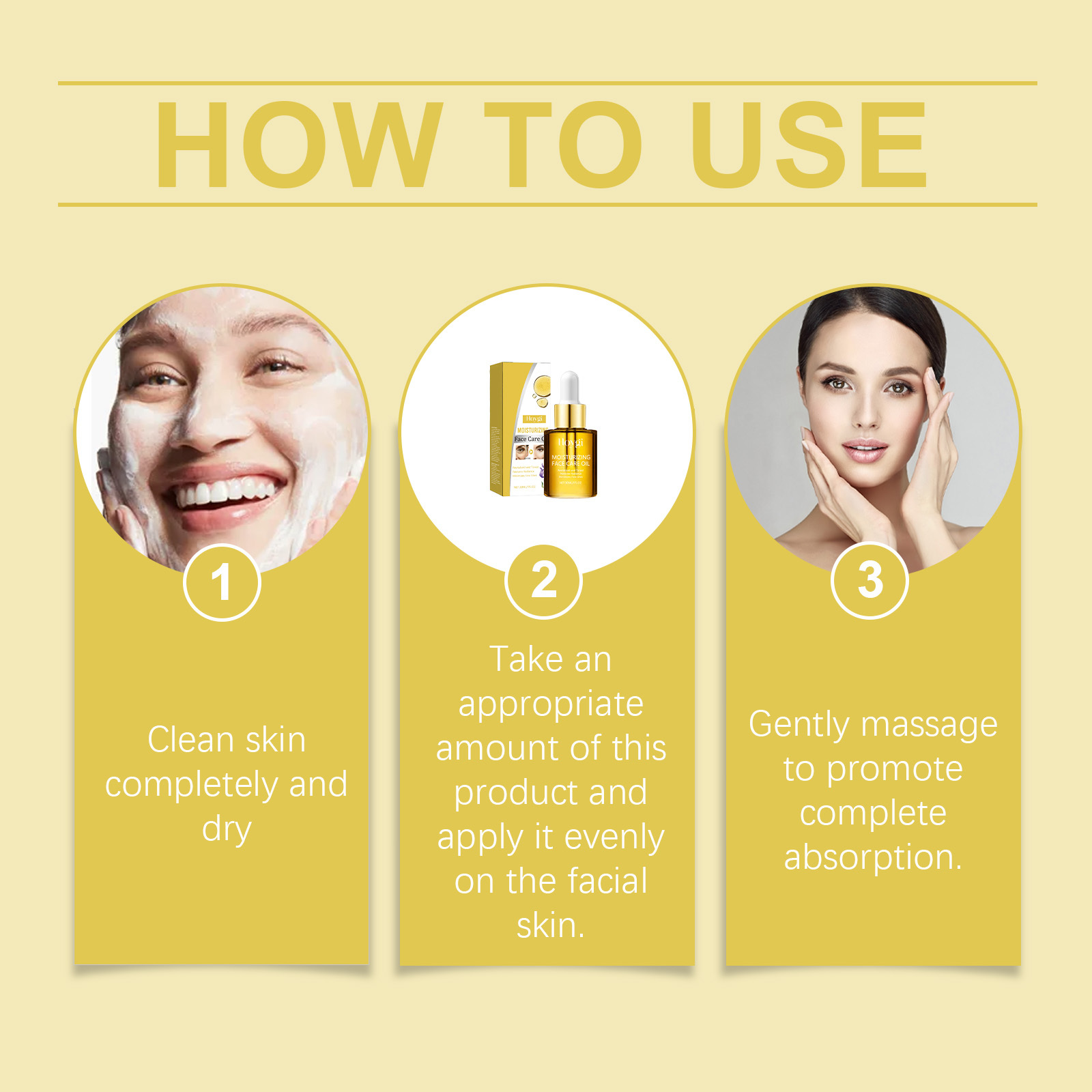 Hoygi Facial Care Essential Oil, Gently Moisturizes, Moisturizes, Tightens, Hydrates, Brightens, Hydrates And Tender Skin Essence - Image 2