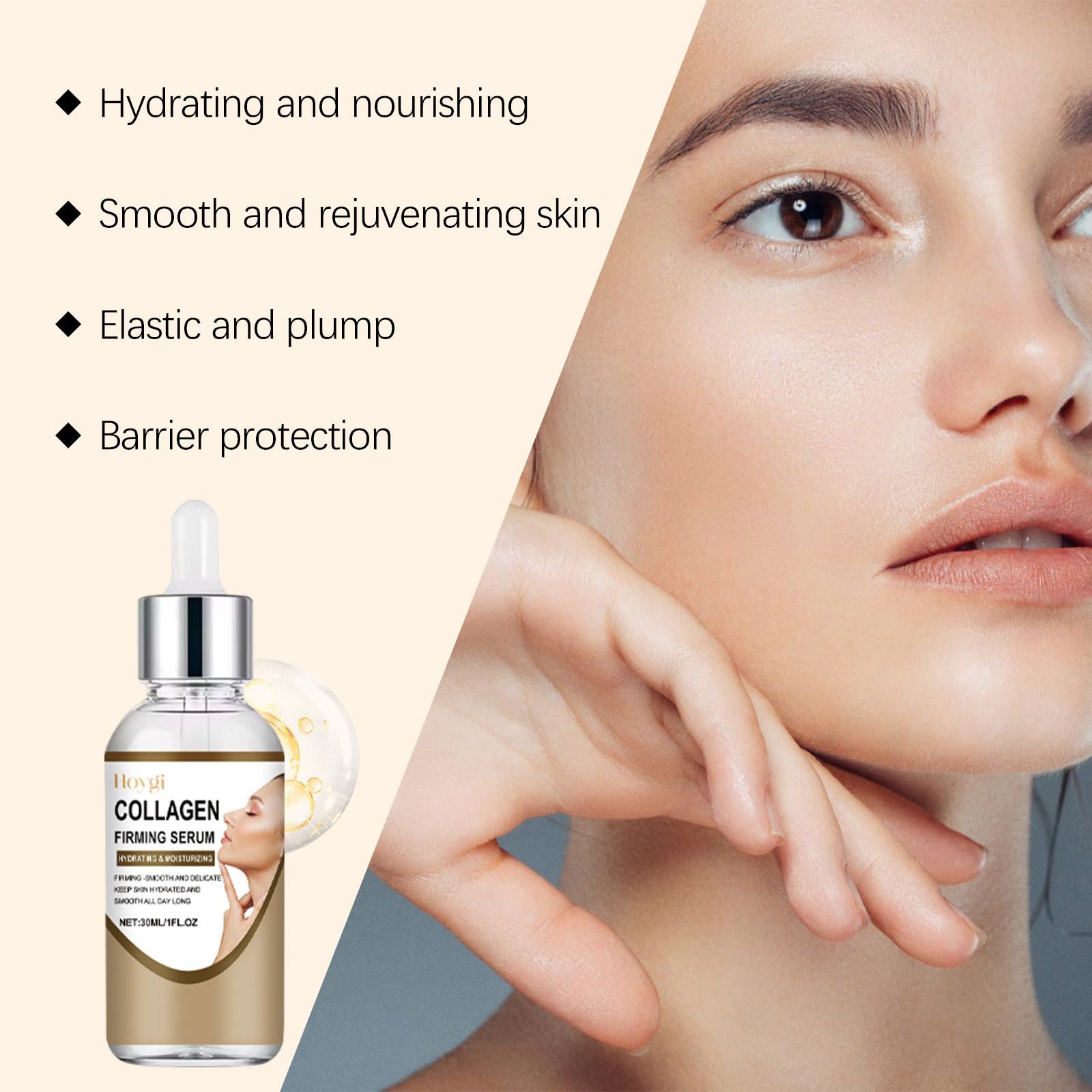 Hoygi Collagen Firming Essence, A Long-Lasting Moisturizing, Smooth, Elastic And Delicate Skin Care Essence - Image 2