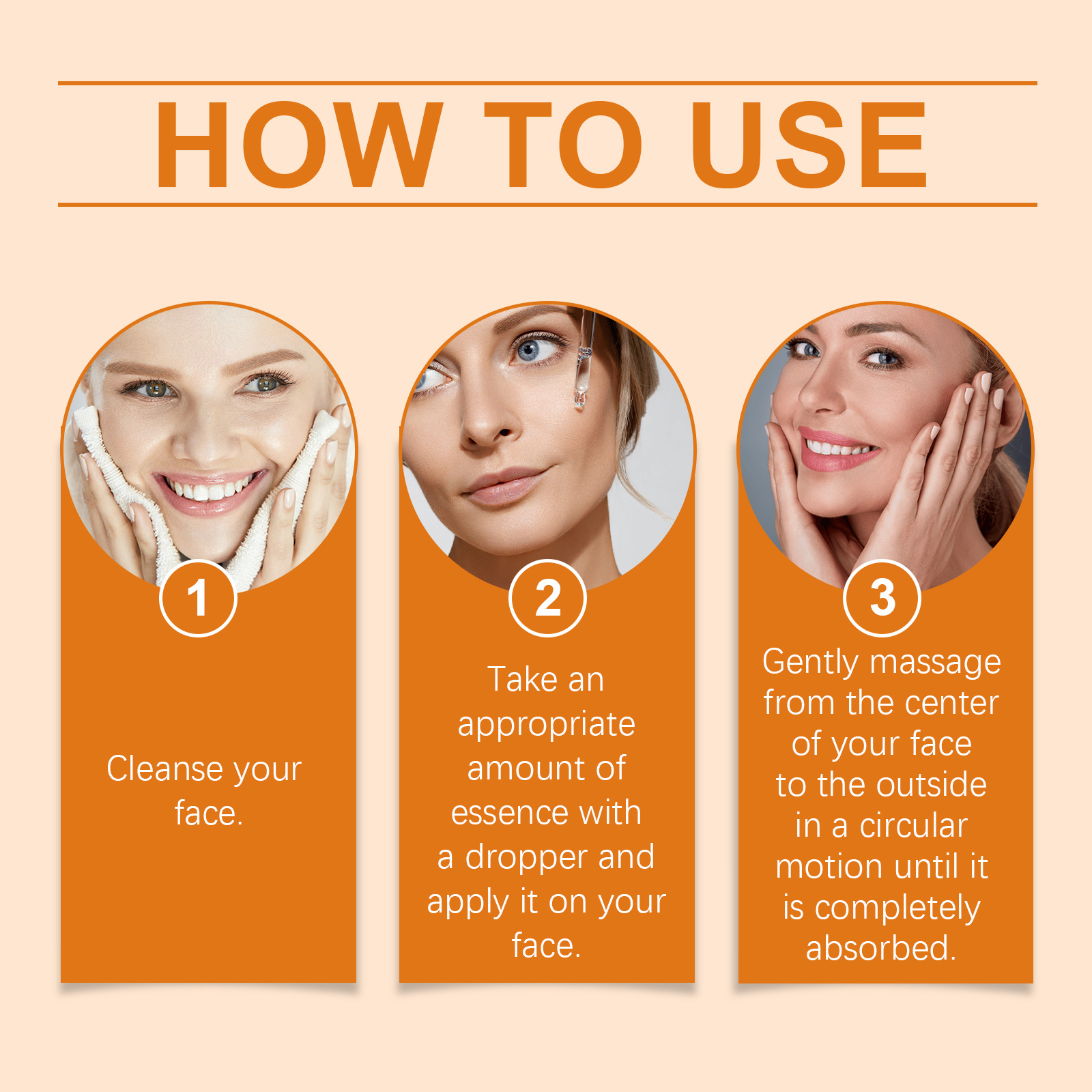 Ouhoe Vitamin C Brightening Essence Hydrates, Tightenes And Tightenes Delicate Skin And Pores - Image 4