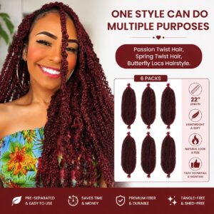 22 Inch Soft Springy Afro Twist Hair Pre-Separated Spring TwistFor Soft Faux Locs Crochet Synthetic Hair Extensio Syntheticwigs N For Women Curly Hair Wig Ready To Wear 3in1 Half WigSynthetic Wigs