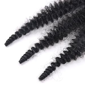 22 Inch Soft Springy Afro Twist Hair Pre-Separated Spring TwistFor Soft Faux Locs Crochet Synthetic Hair Extensio Syntheticwigs N For Women Curly Hair Wig Ready To Wear 3in1 Half WigSynthetic Wigs - Image 5