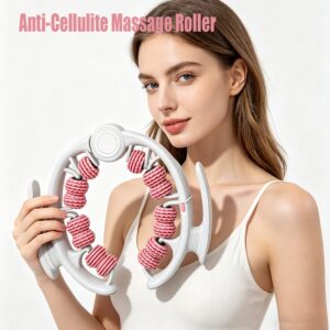 Anti-Cellulite Massage Roller Lymphatic Drainage Deep Tissue Fascia Blaster Muscle Roller For Legs Buttocks Body Sculpting Skin Smoothing Massage Tool